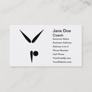 Customizable Tumbling Gymnastics Coach Gymnasts Business Card