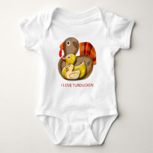 Customizable Turducken Design Baby Bodysuit