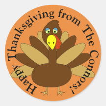 Customizable Turkey Sticker