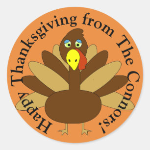 Customizable Turkey Sticker