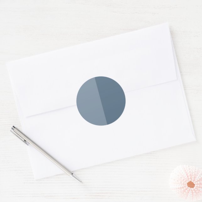 Customizable Two Tone - Blue Sticker (Envelope)