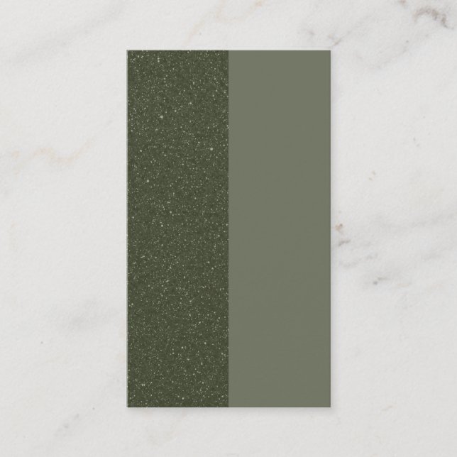 Customizable Two-Tone Moss Flat Advice Card (Front)