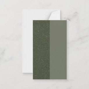 Customizable Two-Tone Moss Flat Advice Card