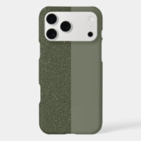 Customizable Two-Tone Moss Green iPhone Case