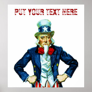 Customizable Uncle Sam ~ Vintage Poster