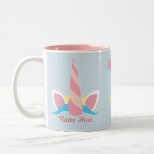 Customizable Unicorn Horn Stars Mug