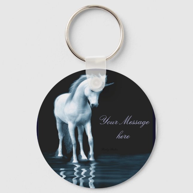 Customizable unicorn keychain (Front)