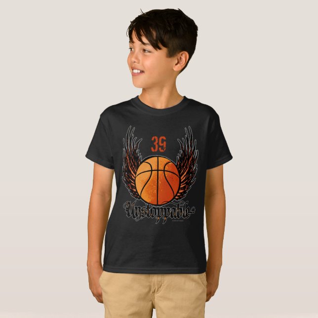 Customizable: Unstoppable (Basketball) T-Shirt (Front Full)