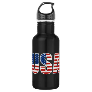Customizable USA American Flag 532 Ml Water Bottle