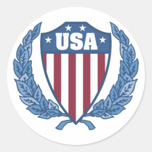 Customizable USA Emblem Stickers
