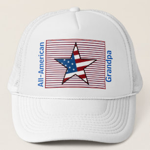 Customizable USA Patriotic Hat Design