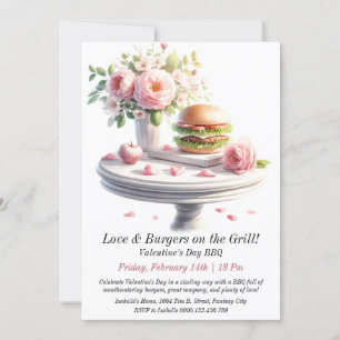 Customizable Valentine’s Day BBQ Invitation