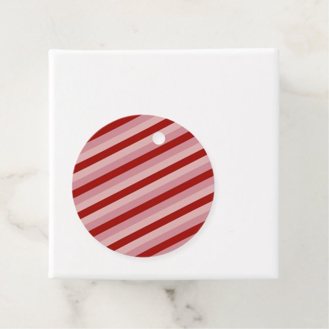 Customizable Valentine Stripes Favour Tags (In Situ)
