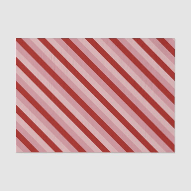 Customizable Valentine Stripes Tissue Paper (Front)