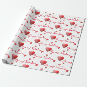 Customizable Valentine Wrapping Paper