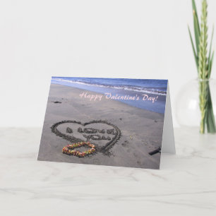 Customizable Valentine's Card Hawaiian Style