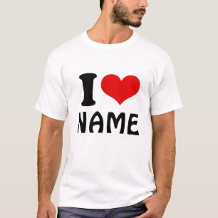 Customizable Valentines Day I love Heart Custom T-Shirt