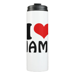 Customizable Valentines Day I love Heart Custom Thermal Tumbler
