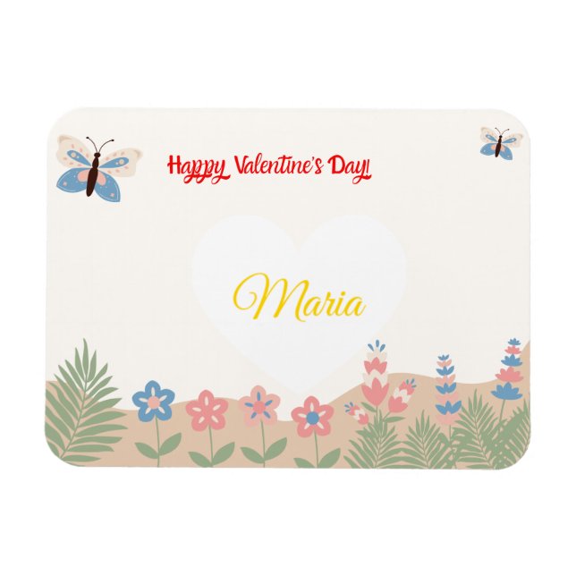 Customizable Valentine's Day Magnet (Horizontal)