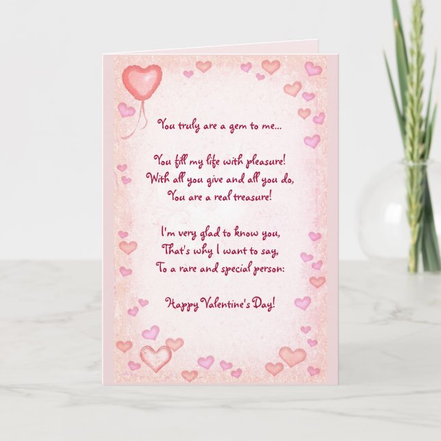 (Customizable) Valentine's Holiday Card (Front)