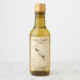 Customizable Vanilla Extract Bottle Label