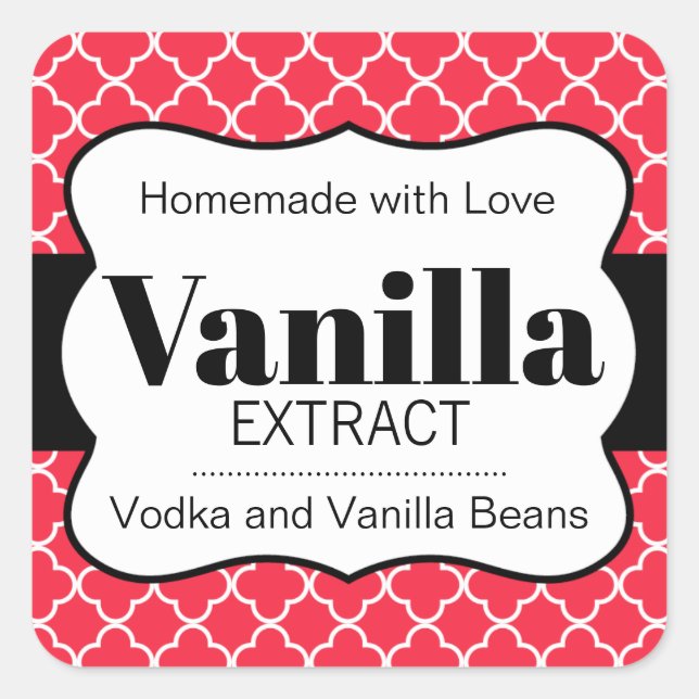 Customizable Vanilla Extract Label 31rd (Front)