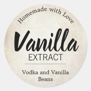 Customizable Vanilla Extract Label BL_02rdbk