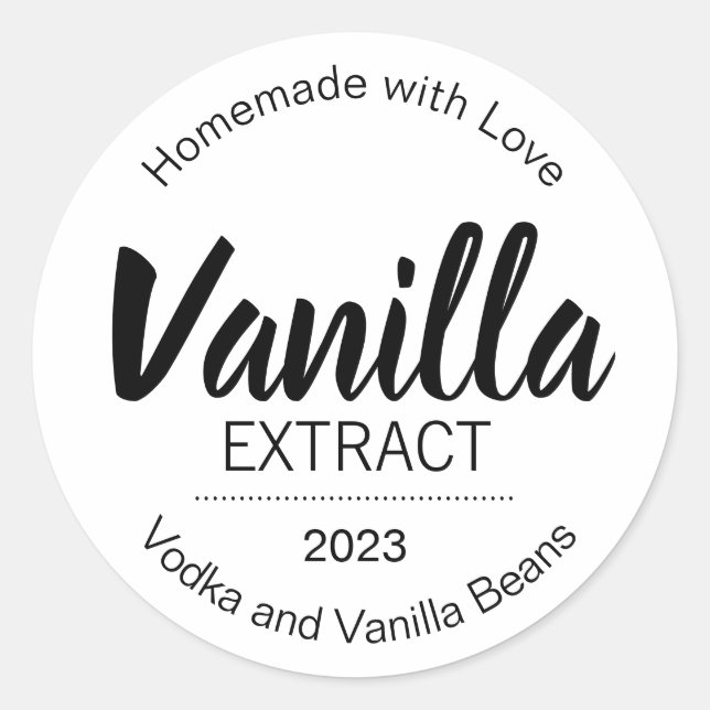 Customizable Vanilla Extract Label BL_02rdbkv4 (Front)