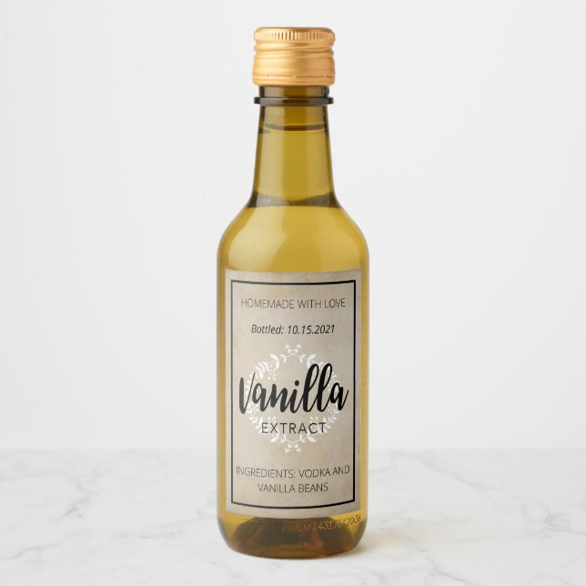 Customizable Vanilla Extract Label VE001_01wn (Front)