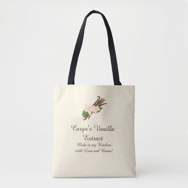 Customizable Vanilla Extract Tote Bag (Front)