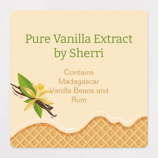 Customizable Vanilla Orchid, Vanilla Extract  (Design 1)