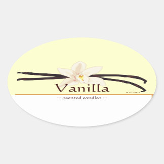 Customizable Vanilla Oval Sticker