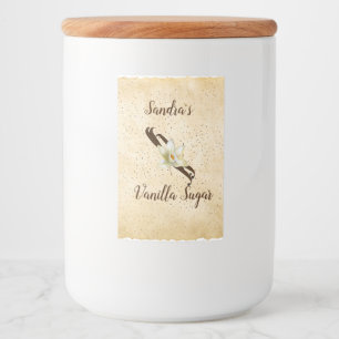 Customizable Vanilla Sugar Food Label