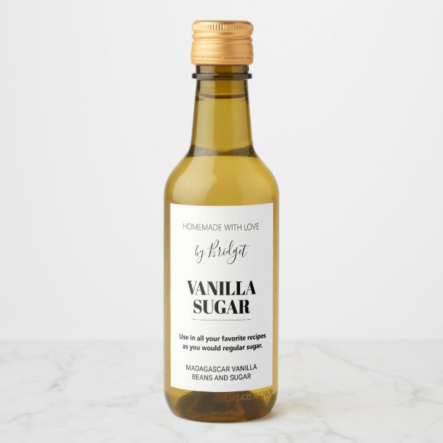 Customizable Vanilla Sugar Label AF_01sq (Front)