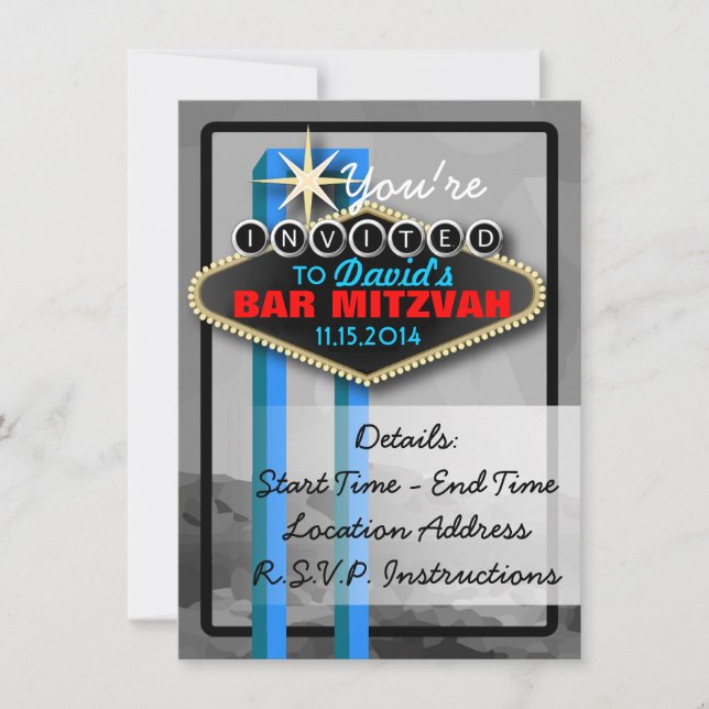 Customizable Vegas-Themed Event Invitation (Front)