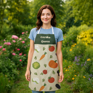 Customizable Veggie Pattern Apron – Sunshine & Veg