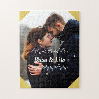 Customizable Vertical Couple Photo Puzzle