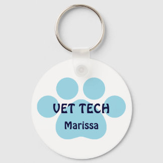 Customizable Vet Tech Keychain