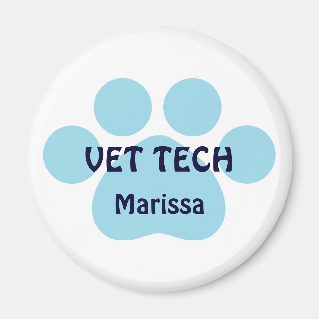 Customizable Vet Tech Magnet (Front)