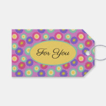 Customizable Vibrant Retro Floral Stickers