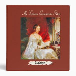 Customizable Victorian Quinceañera Planner Binder