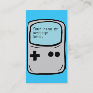 Customizable video gamer business cards