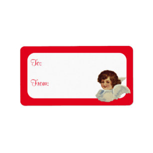 Customizable Vintage Cherub Label