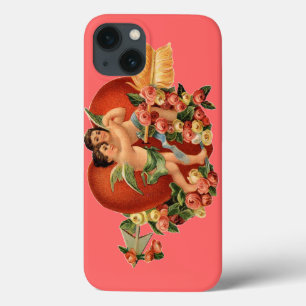 Customizable Vintage Cherubs &  Heart iPhone 13 Case