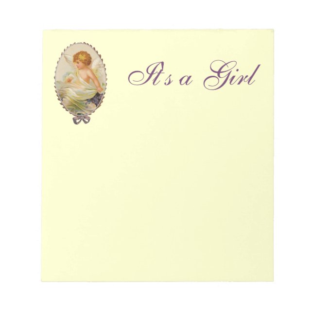 Customizable Vintage Cherubs Notepad (Front)