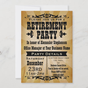 Customizable Vintage Country Party Invitations