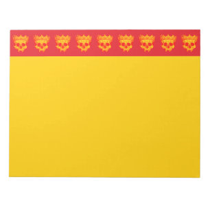 Customizable Vintage Crowned Skull Notepad