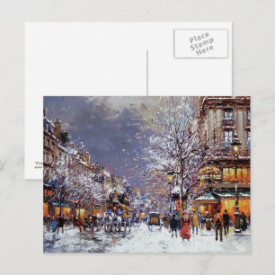 Customizable  Vintage Design Christmas Postcards