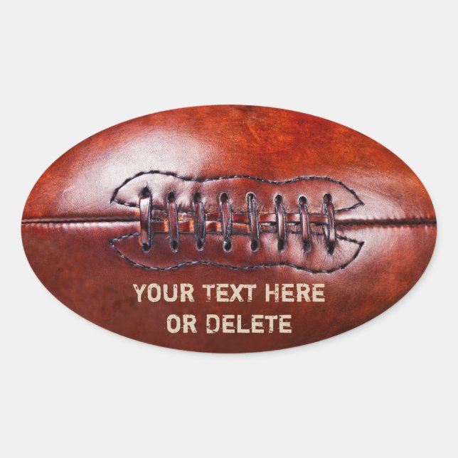 Customizable Vintage Football Stickers (Front)