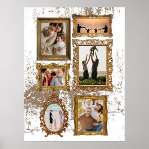 Customizable Vintage Frames - with family poem Poster